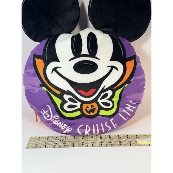Disney Cruise Line Halloween On The High Seas MICKEY MOUSE Reversible Pillow - Picture 3 of 5